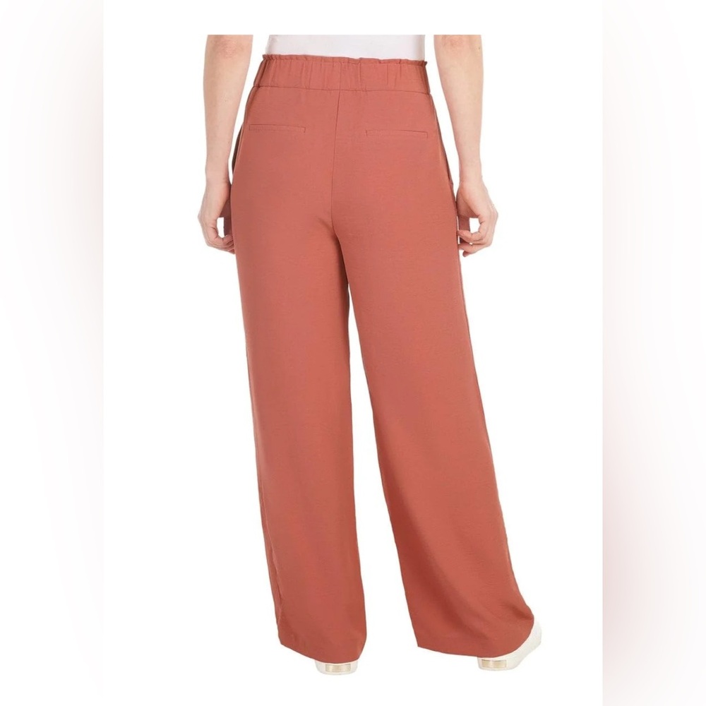 Hilary Radley Women's Wide Leg Crinkle Pants With Elasticwaistband - Picture 2 of 4